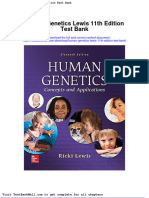 Human Genetics Lewis 11th Edition Test Bank