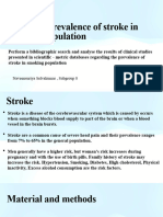 Increased Prevalence of Stroke in Smoking Population