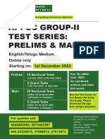 APPSC Group 2 Test Series Flyer+ Schedule