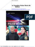 Test Bank For Canadian Police Work 4th Edition