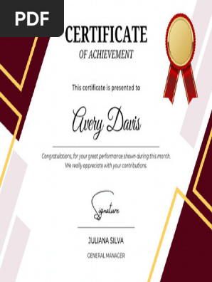 Employee of the month certificate 