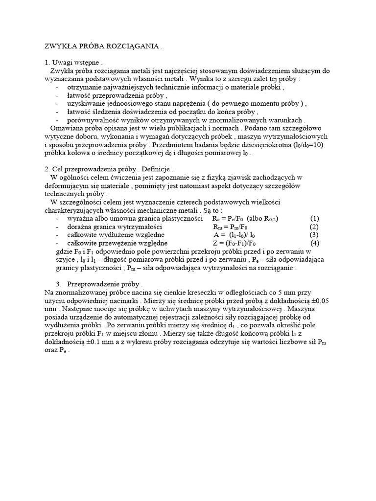 PRÓBA MATERIAŁOWA - Instrukcja | PDF