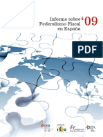 Informa Sobre Federalismo Fiscal en España (2009)