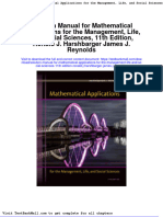 Solution Manual For Mathematical Applications For The Management Life and Social Sciences 11th Edition Ronald J Harshbarger James J Reynolds
