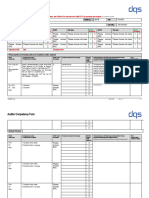 CF62 - Auditor Competency Form I-K