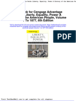 Test Bank For Cengage Advantage Books Liberty Equality Power A History of The American People Volume 1 To 1877 6th Edition