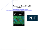 Solution Manual For Chemistry 9th Edition