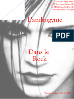 Etude de Landrogynie Dans Le Rock