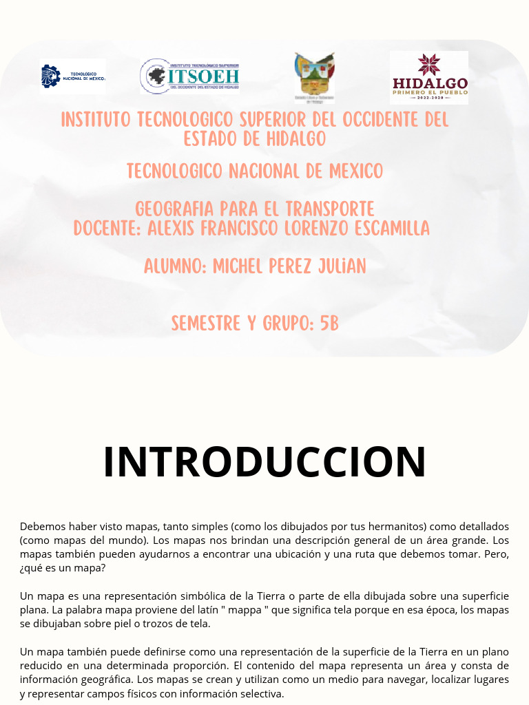 Tipos De Mapas Pdf Mapa Terreno