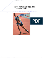 Test Bank For Human Biology 10th Edition Starr