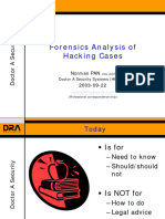 Forensics Analysis of Hacking Cases