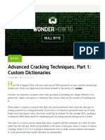 Advanced Cracking Techniques, Part 1 Custom Dicti