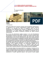 Regulación de Los Procedimientos Administrativos 2015-2