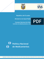 Politica Nacional de Medicamentos (Uso Racional)