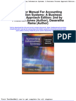 Instructor Manual For Accounting Information Systems A Business Process Approach Edition 2nd by Frederick Jones Author Dasaratha Rama Author