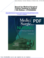 Solution Manual For Medical Surgical Nursing Critical Thinking in Patient Care 5 e 5th Edition 0133096084