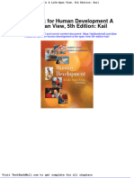 Test Bank For Human Development A Life Span View 5th Edition Kail