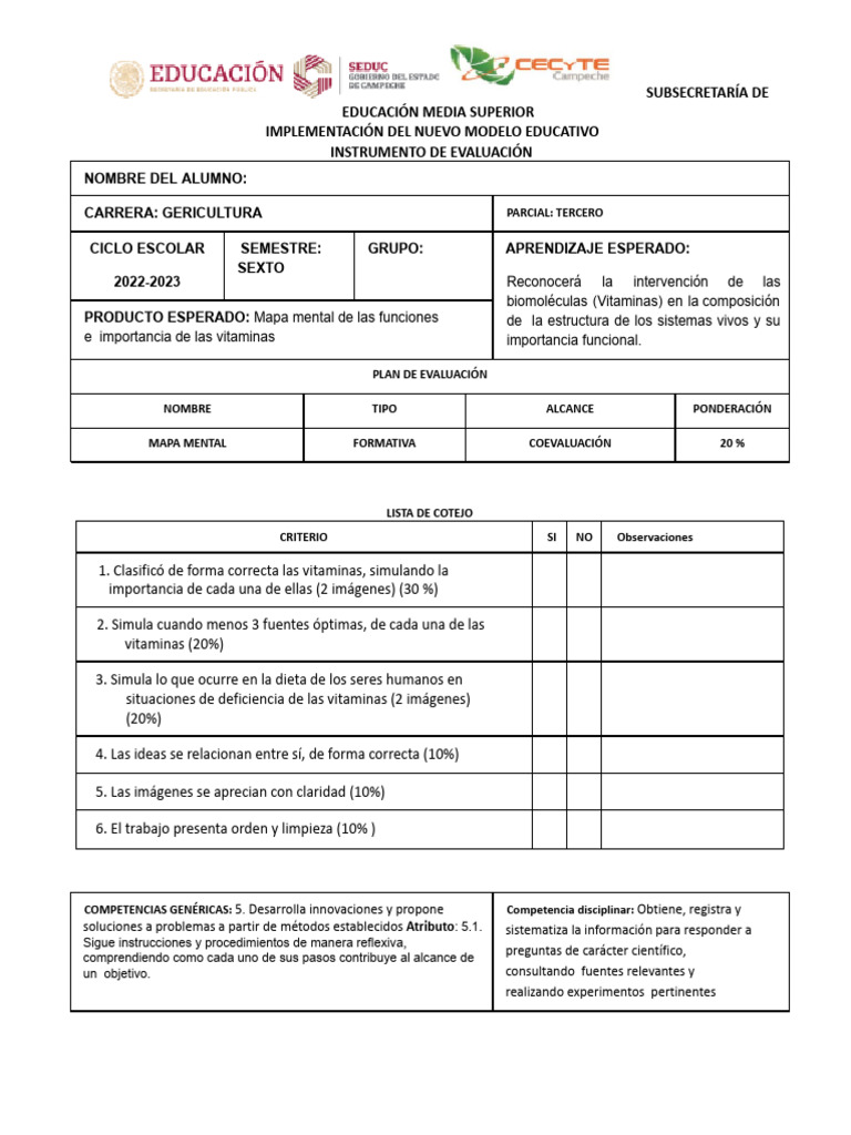 lista-de-cotejo-mapa-mental-de-vitaminas-1-pdf-evaluaci-n-ciencia