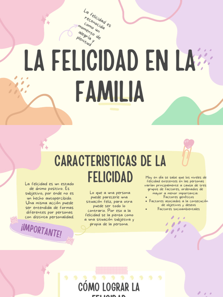 Características y causas de la felicidad familiar | PDF | Felicidad ...