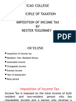 Imposition of Income Tax