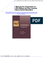 Instructor Manual For Essentials of Negotiation 5th Edition by Roy Lewicki Bruce Barry David Saunders