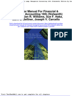 Instructor Manual For Financial Managerial Accounting 16th Sixteenth Edition by Jan R Williams Sue F Haka Mark S Bettner Joseph V Carcello