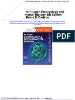 Test Bank For Human Embryology and Developmental Biology 5th Edition Bruce M Carlson