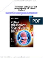 Test Bank For Human Embryology and Developmental Biology 6th Edition Carlson