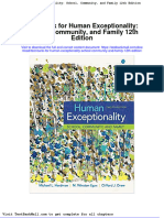 Test Bank For Human Exceptionality School Community and Family 12th Edition