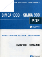 Simca 1000 Workshop Manual - Esp