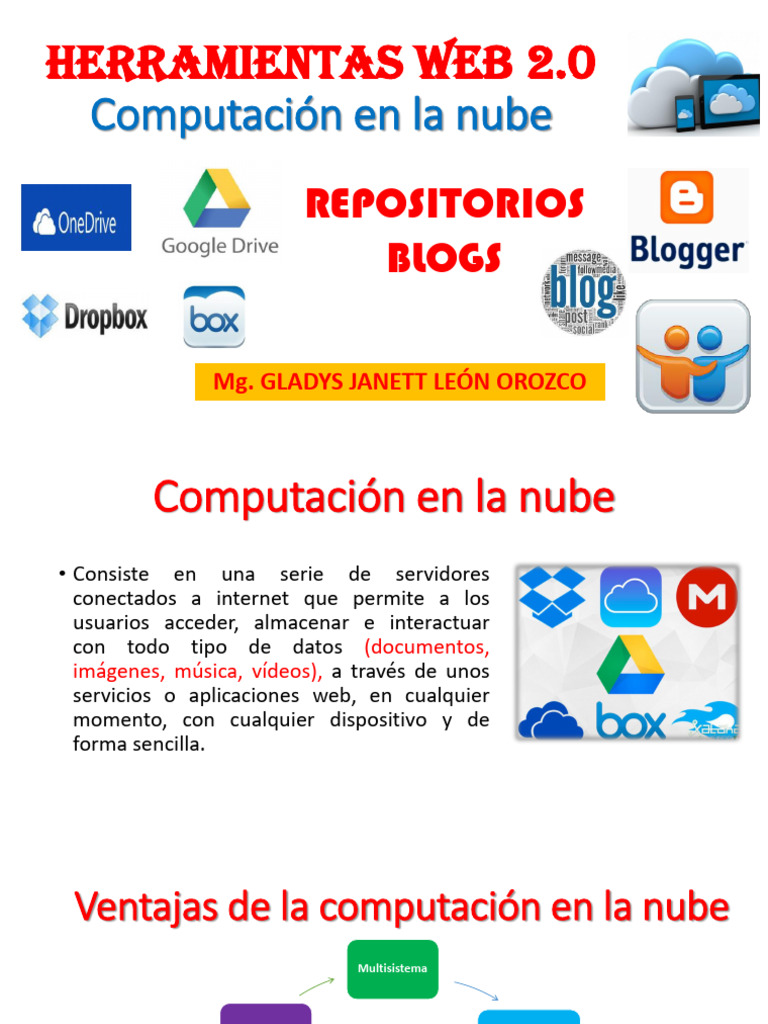 Herramientas de Almacenamiento en la Nube | PDF | Computación en la ...