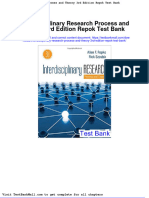 Interdisciplinary Research Process and Theory 3rd Edition Repok Test Bank