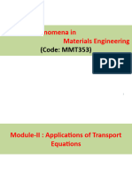 Module-II Applications of Transport Equations - 124425