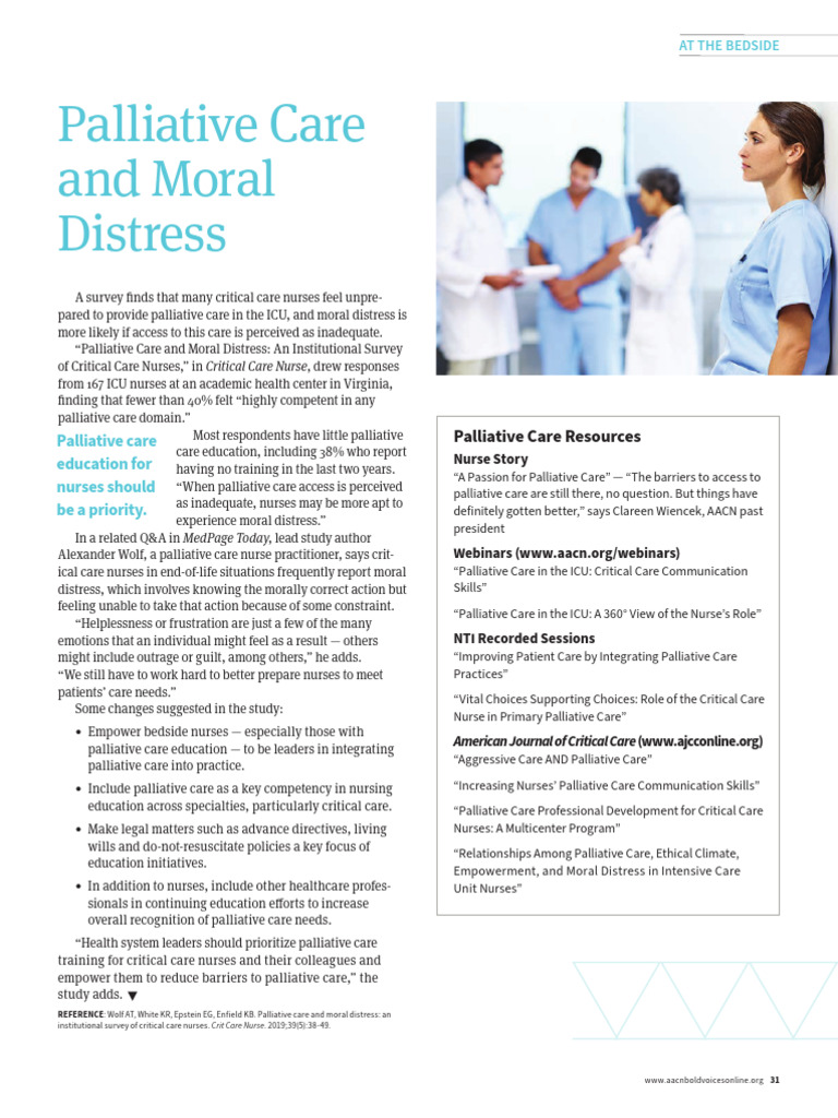 Palliative Care and Moral Distress | PDF | Nursing | Palliative Care