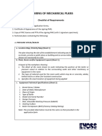 DOLE - Checklist of Requirements For The Clearing of Mechanical Plans