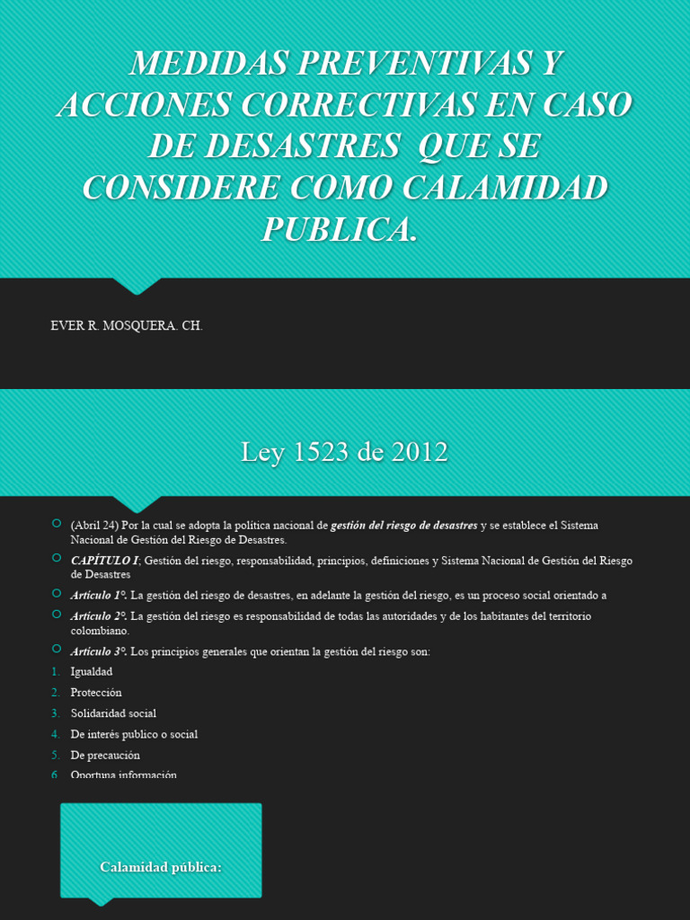 Medidas Preventivas y Acciones Correctivas en Caso de | PDF | Riesgo ...