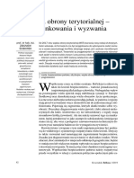 Wojska Obrony Terytorialnej - Uwarunkowania I Wyzwania: Słowa Kluczowe