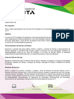 ConteÃºdo ProgramÃ¡tico - ITIL® Foundation V3