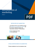 Sesión I Introducción Al Marketing