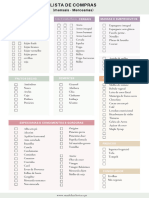 Lista de Compras Mensais Made by Choices