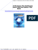 International Business The Challenges of Globalization Wild 5th Edition Test Bank