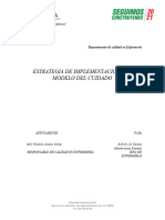 Estrategia de Implementación Del Modelo Del Cuidado