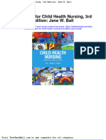 Test Bank For Child Health Nursing 3rd Edition Jane W Ball