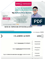 Semana 10 - Tipos de Investigación