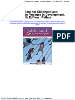 Test Bank For Childhood and Adolescence Voyages in Development 5th Edition Rathus