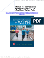 Solution Manual For Connect Core Concepts in Health Brief 17th Edition Paul Insel Walton Roth