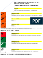 Marcas, Etiquetas y Placas Etiquetas de Peligro para Bultos y Vehículos Según El Adr 2011