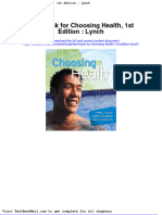 Test Bank For Choosing Health 1st Edition Lynch