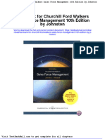 Test Bank For Churchill Ford Walkers Sales Force Management 10th Edition by Johnston