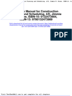 Solution Manual For Construction Planning and Scheduling 4 e Jimmie W Hinze Isbn 10 0132473984 Isbn 13 9780132473989